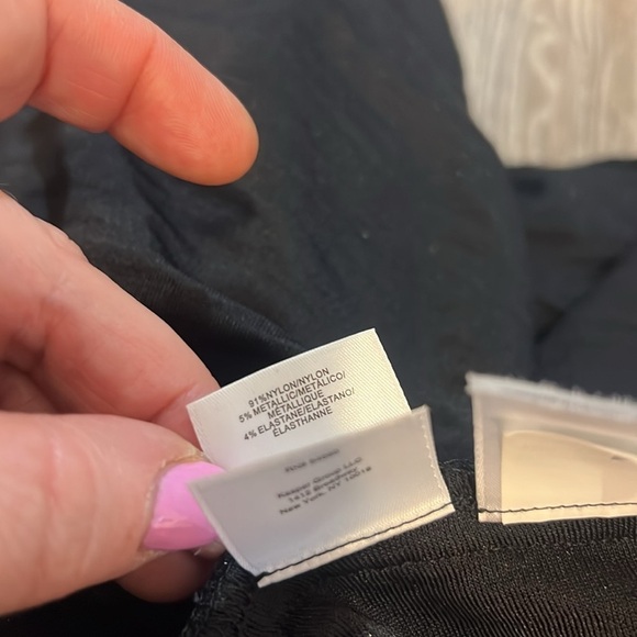 Anne Klein Plus Size 2X Black Sequin Open Cardigan Long Line Formal - Picture 6 of 6